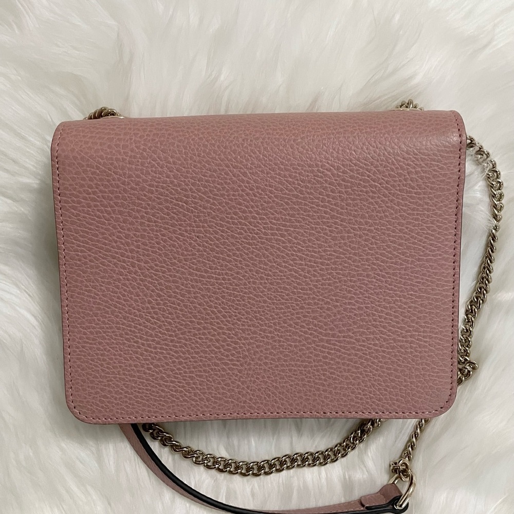 Gucci Dollar Calfskin Small Interlocking G Shoulder Bag Pink - Picture 5 of 14